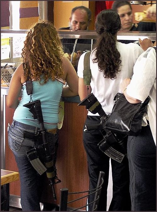 isreali girls with guns